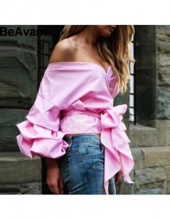 Blouses & Shirts Strappy ruffle white blouse shirt Autumn 2016 sexy off shoulder cotton cool blouse Women ruched sleeve top t...