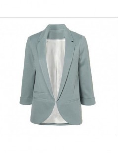 Blazers Front Notched Blazer 2018 autumn Women Formal Jackets Slim Fit Blazer white Ladies suits 11 colors Open Office Work s...