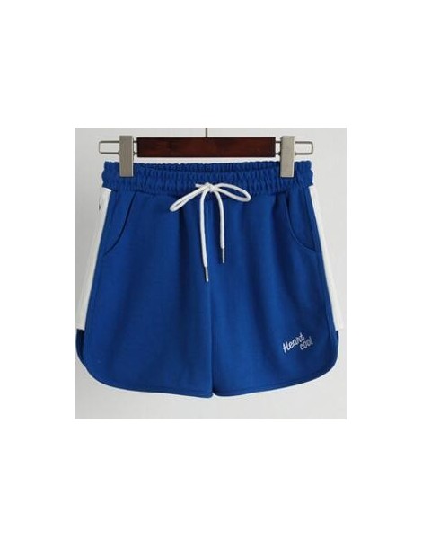 Shorts Summer New Korean Women's Cotton Loose Leisure Shorts Home Women's White Shorts - Blue - 5X111181894174-16 $27.60