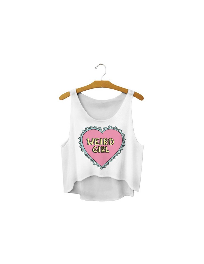 Tank Tops Hot Style Women Fashion Vests Character Patterns Printing White Sexy Summer Crop Tops Clubwear - D2 - 4E3696188407-...