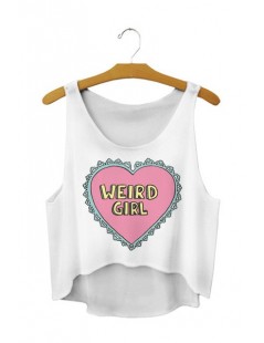 Hot Style Women Fashion Vests Character Patterns Printing White Sexy Summer Crop Tops Clubwear - D2 - 4E3696188407-2