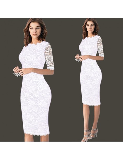 Dress Suits Womens Elegant Sexy Lace Crochet Hollow Out Dress Suit Pinup Party Evening Special Occasion Fitted Vestidos Club ...
