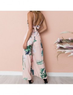 Jumpsuits bodysuit Women Summer Casual Print Strappy Holiday Long Playsuits Trouser Loose Jumpsuit fashion 2019 dropship M1 -...