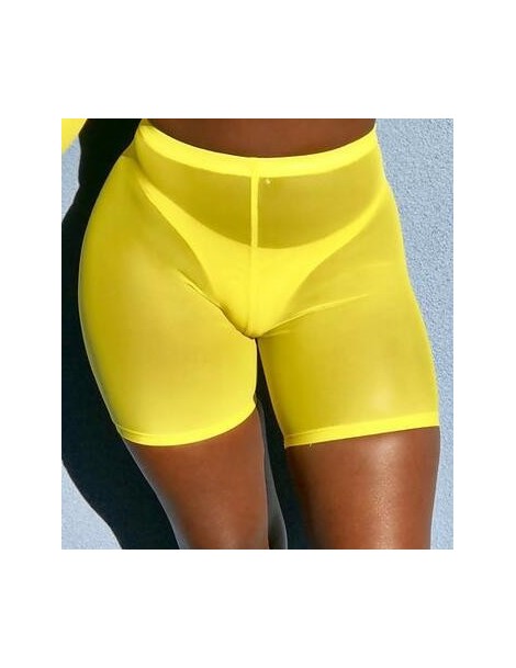 Shorts 2018 Fashion Multicolors Mesh Transaparent Sexy Women Casual Shorts Womens High Waist Shorts Summer Shorts Sexy Shorts...