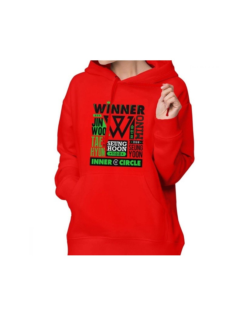 Hoodies & Sweatshirts Winner Kpop Hoodie WINNER Collage Hoodies Cotton Street wear Hoodies Women XXL Sweet Long Sleeve Black ...