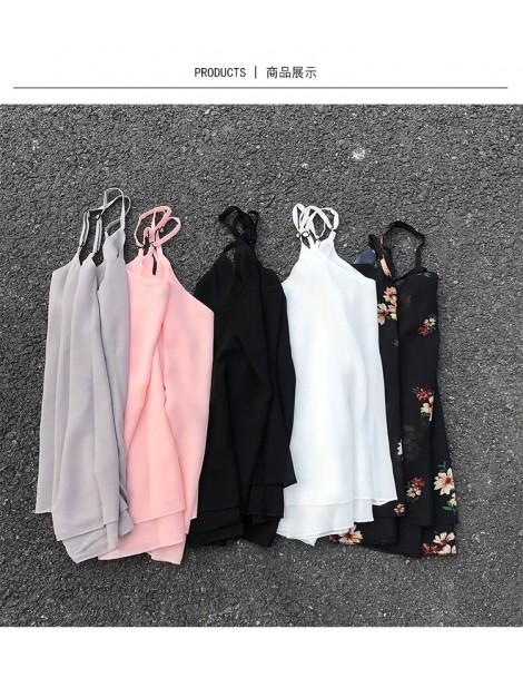 Tank Tops Korean Fashion Chiffon Women Camis Streetwear Sexy Tops Sleeveless Black Female Tank Tops Plus Size XXXL/4XL Pink S...