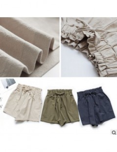 Shorts High waist shorts woman Summer shorts linen cotton shorts W30332 - 5 - 4U4120428500-5 $23.33