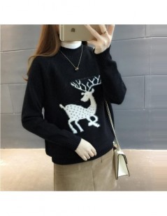 Pullovers Spring Autumn Winter Sweaters For Women 2019 New Fashion Women Sweater famous Brand With Deer Decoration Female Woo...