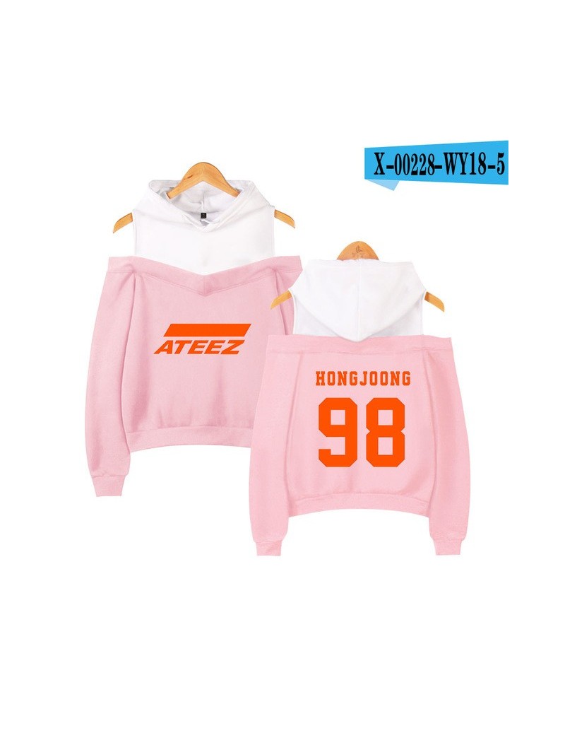 ATEEZ Printed Off-Shoulder Women Sexy Exclusive Hoodies Sweatshirts 2019 New Team Women Casual Plus Size autumn Hoodies - WY...