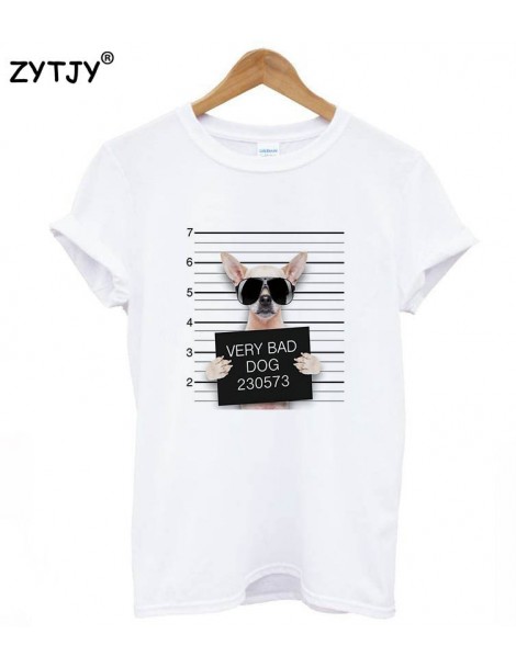 T-Shirts mugshot bad dog Print Women tshirt Cotton Casual Funny t shirt For Lady Top Tee Hipster Tumblr Drop Ship Z-965 - C7 ...