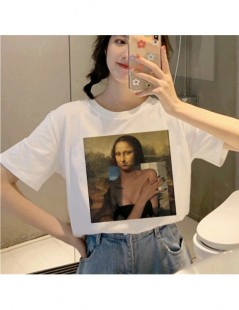 T-Shirts Mona Lisa Grunge Harajuku T Shirt Women Ullzang Aesthetic Funny Cartoon T-shirt 90s Graphic Vintage Tshirt Korean To...