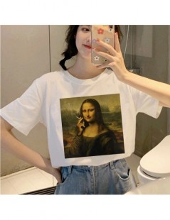 T-Shirts Mona Lisa Grunge Harajuku T Shirt Women Ullzang Aesthetic Funny Cartoon T-shirt 90s Graphic Vintage Tshirt Korean To...
