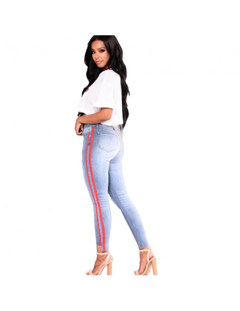 Jeans Jeans Fashion Cotton side bar Jeans For Ladies Skinny Plus Size S-XXXL Woman Jeans Streetwear Casual Denim Pants - 3632...