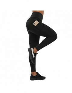 Leggings 6Color Women Leggings Solid High Waist Pocket Leggings Push Up Fitness Leggings Mujer Elastic Wrinkle Workout Jeggin...