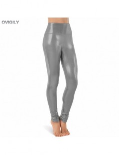 Pants & Capris OVIGILY 13 Colors Women High Waisted Metallic Dance Leggings Full Length Shiny Performance Costumes Spandex Pa...