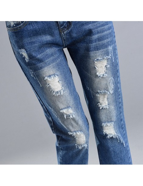 Jeans Blue Jeans Women Summer Women Jeans Hole Washed Ripped Jeans For Women Plus Size Feminino Denim/broken Pant Oversized P...