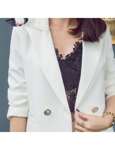 Women's Sets ELegant Office Lady Short Suit 2 Piece Set White Jacket Blazer + High Waist Mini Trouser Suits Women Tracksuit V...