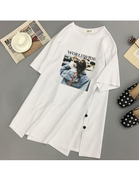 T-Shirts Women's Print Cartoon Snoopy Cute Tshirt 2019 Summer Loose T-shirt Oversize - -1 - 5I111172591709-13 $22.00