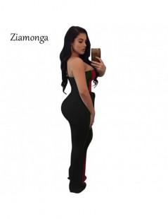 Jumpsuits Striped Jumpsuits With Sashes New 2018 Fashion Sleeveless Overalls Strapless Off Shoulder Sexy Rompers Womens Jumps...