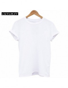 T-Shirts UFO Alien Pocket T-shirt Women 2018 Summer Tumblr T Shirt Women Black White Loose Tee Shirt Femme Tops - 26 - 4K4138...