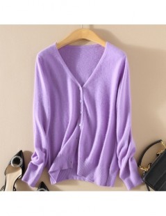Cardigans Autumn Sweater Cardigan Women 2019 Feminino Casual Plus Size Knitted Jackets Poncho Red Blue Pink Lavender Green Ye...