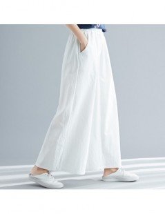 Pants & Capris New Women cotton linen pantsplus size 5XL 6XL 7XL LOOSE casual wide leg pantslarge size trousers black white r...