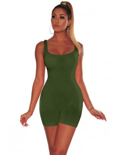 More Color Jumpsuits For Women Summer 2019 Sleeveless Tank Sexy Playsuit Backless High Stretch Skinny Women Short Romper Bod...