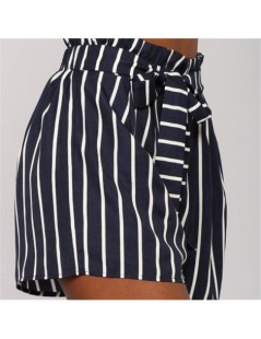 Shorts Summer Style Womens Striped Shorts Sexy Waist Band Shorts Casual Beach High Waist Mini Trousers New 2018 Ladies Short ...