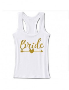 Tank Tops design Bride Squad Tank Shirts gold letter Bachelorette bridal Party Tank Top Bridesmaid Shirts sexy tops plus size...