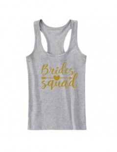 Tank Tops design Bride Squad Tank Shirts gold letter Bachelorette bridal Party Tank Top Bridesmaid Shirts sexy tops plus size...