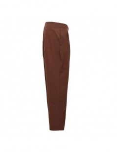 Pants & Capris Women Pants High Waist Solid Ankle Length Trousers Female Sweatpant Fashion Vintage Button Stretch Pencil Pant...