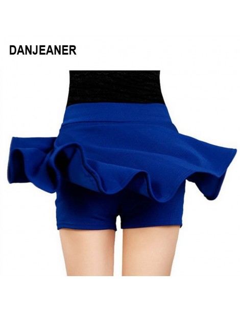 Skirts 2015 Hot Women Bust Shorts Skirt Pants Pleated Plus Size Fashion Candy Color Skirts 9 Colors C718 - navy blue - 4G3407...
