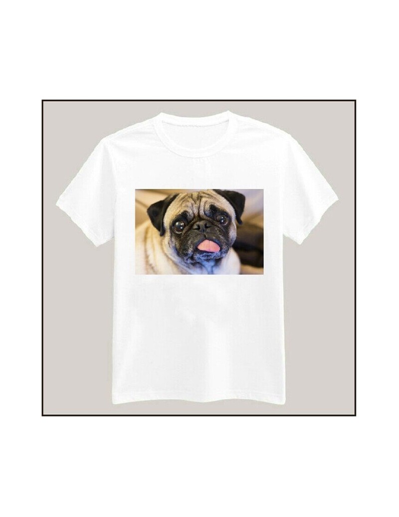 Pug Life Dog Print Women Tshirt Cotton Casual Funny Shirt White Top Tees Big Size S-XXXL Drop Ship TZ155-66 - C6 - 3E1509490...