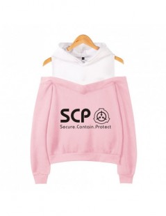 Hoodies & Sweatshirts 2019 2019 K-pops Scp Foundation 2D Printing Women summer Fashion pop Hooded Off-Shoulder Hoodies Sweats...