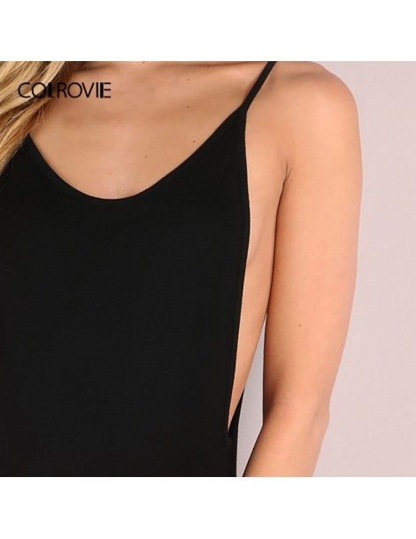 Bodysuits Solid Backless Low Side And Back Cami Bodysuit Women 2019 Sexy Summer Sleeveless Clothing Glamorous Skinny Bodysuit...