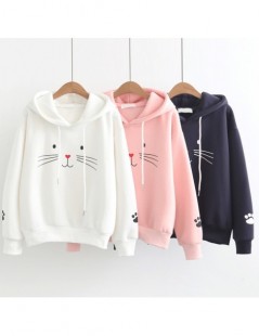 Hoodies & Sweatshirts Sweatshirt Cat Print Kawaii Clothes Women Hoodie Poleron Mujer 2019 Cute Pullover Harajuku Fashion Xxl ...