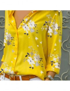 Blouses & Shirts Women Spring Summer Blouses Vintage Floral Printed Long Sleeve Shirt Turn Down Collar Camisas Femininas Fema...