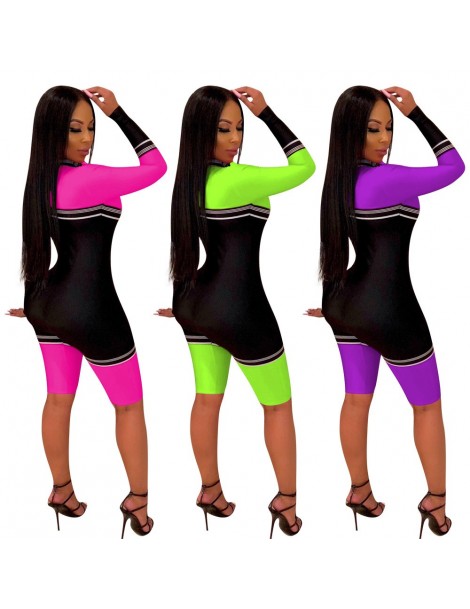 Rompers Sexy Rompers Womens Jumpsuit Shorts Fashion Nova Long Sleeve Festival Clothing One Piece Overalls Neon Bodycon Playsu...