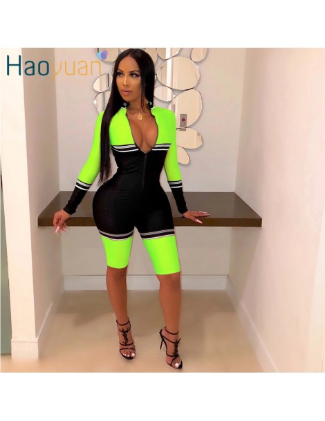 Rompers Sexy Rompers Womens Jumpsuit Shorts Fashion Nova Long Sleeve Festival Clothing One Piece Overalls Neon Bodycon Playsu...