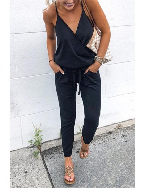Jumpsuits Solid Casual Sexy Off Shoulder Short Sleeve Jumpsuits 2019 New Arrival Women Summer Fashion Slim Elegant Long Rompe...