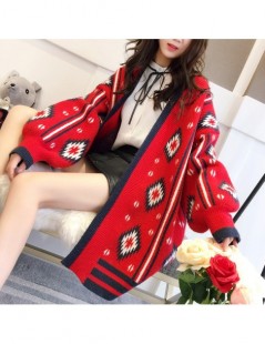 Cardigans 2018 new winter women thickening long loose cardigan sweater coat spring red sweater Christmas outwear jacket tops ...