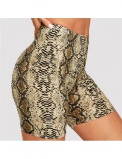 Shorts Fashion Leopard Print Women Shorts Casual Snake Print Short Fitness Summer Short For Lady Women Clothing - Snake - 453...