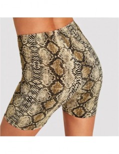 Shorts Fashion Leopard Print Women Shorts Casual Snake Print Short Fitness Summer Short For Lady Women Clothing - Snake - 453...