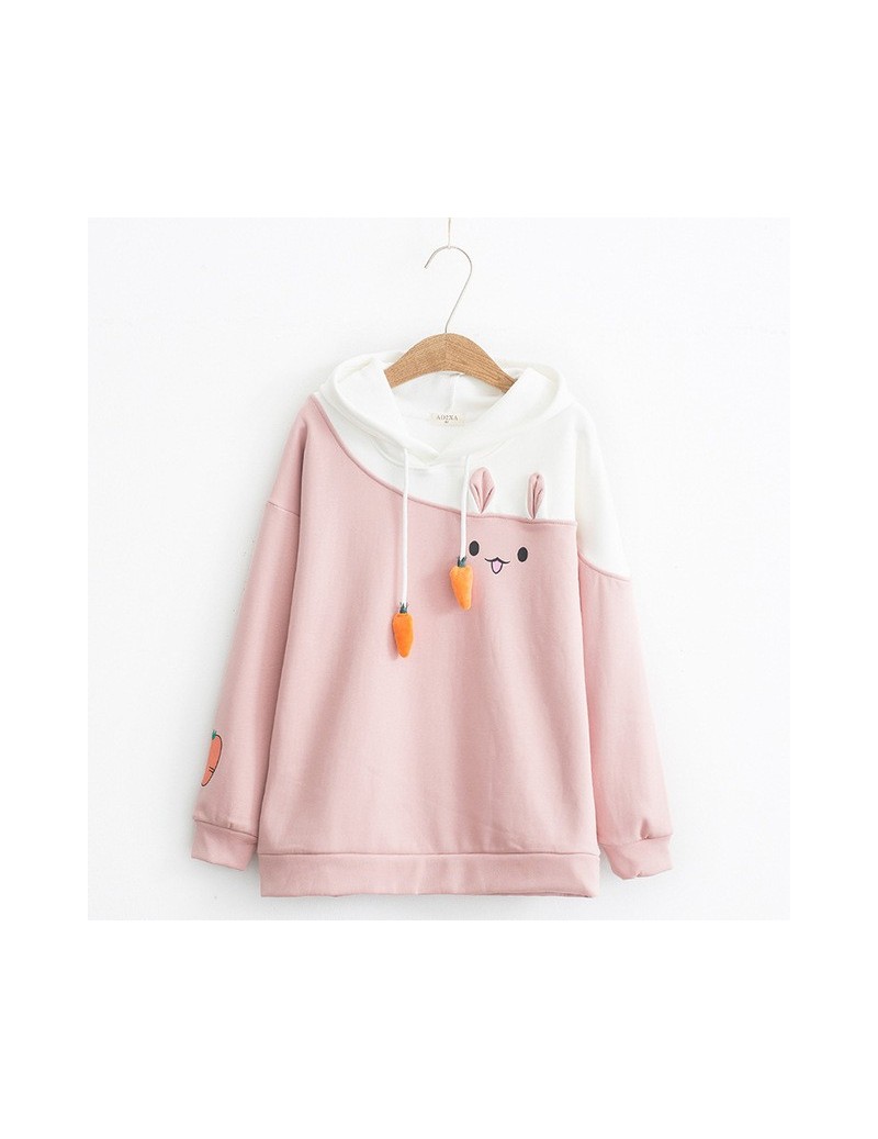 Hoodies & Sweatshirts Japanese Women Hoodies Anime Lovely Pullover Kawaii Rabbit Sweatshirt Tracksuit Cute Bunny Graphic Oute...