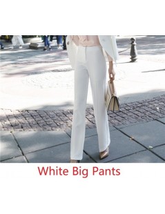 Pants & Capris Fashion White Wide Leg Pants Spring Fall Trendy Leggings Pants Female Trousers Capris Office Ladies Uniform St...