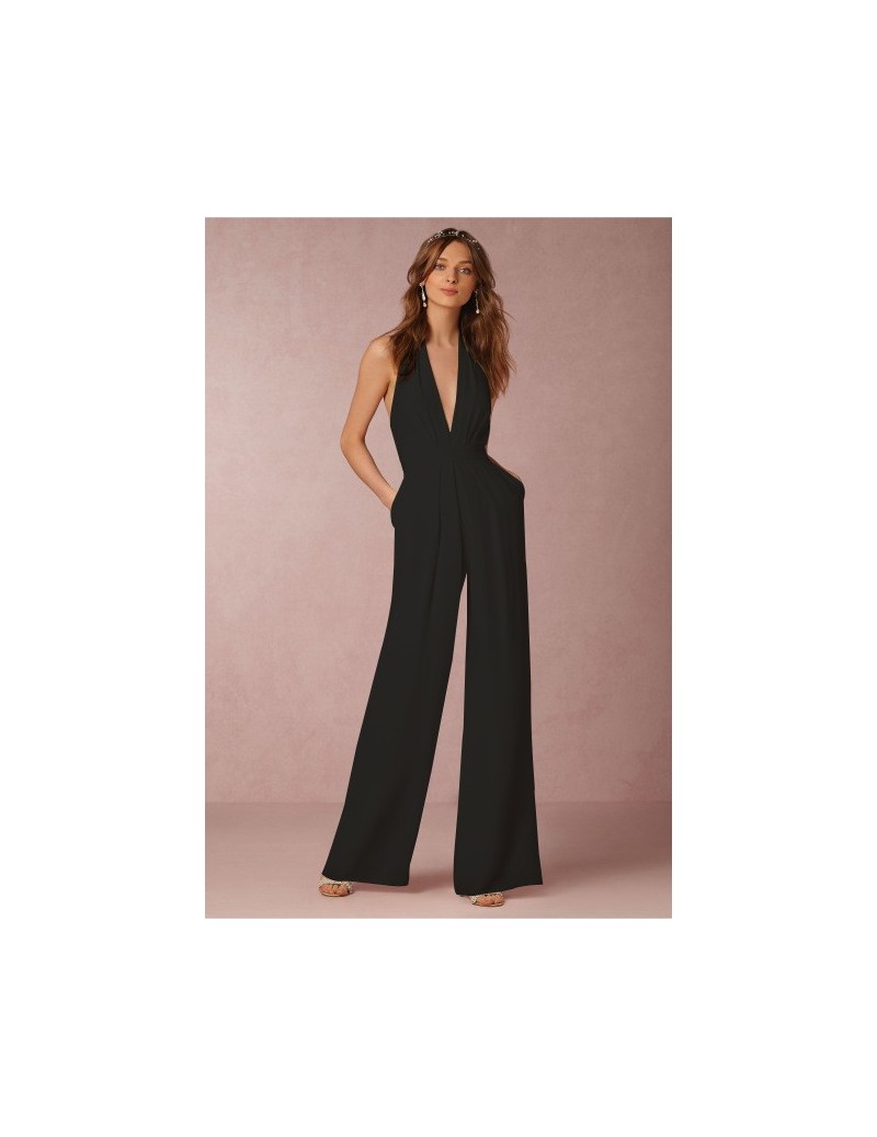 Autumn Jumpsuit Romper Women Overall Sexy Deep V bodycon tunic Jumpsuit for party elegant Wide Leg Pant body femme 2018 Play...