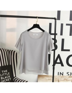 Blouses & Shirts New product Women's blouse 2019 Summer Flare sleeve Chiffon shirt O-neck Casual blouse Plus Size Loose Femal...