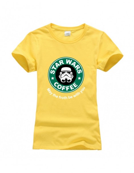 T-Shirts cool star war coffee t-shirt women 2019 summer hot sale t shirt women kawaii brand clothing harajuku tee shirt hipst...