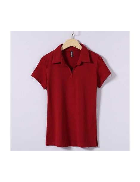 Polo Shirts women polo shirts 2018 summer M-4XL cotton female tops tees clothing short sleeve solid color office ladies cloth...
