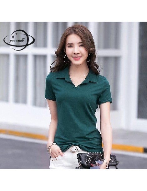 Polo Shirts women polo shirts 2018 summer M-4XL cotton female tops tees clothing short sleeve solid color office ladies cloth...
